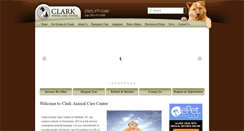 Desktop Screenshot of clarkanimalcare.com